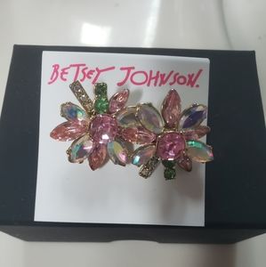 Betsey Johnson Flower Earrings